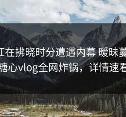 网红在拂晓时分遭遇内幕 暧昧蔓延，糖心vlog全网炸锅，详情速看